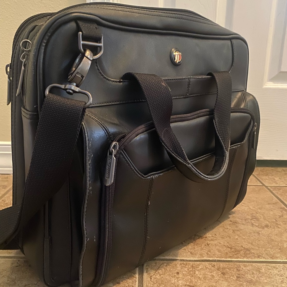 Black Leather Men's Bag